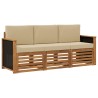 Ensembles de canapés avec coussin 3 pcs Bois d'Acacia Massif 634525634525