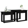 Ensemble de tables basses 2 pcs Chêne noir Bois d'ingénierie 634528634528