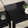 Ensemble de tables basses 2 pcs Chêne noir Bois d'ingénierie 634528634528
