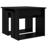 Ensemble de tables basses 2 pcs Chêne noir Bois d'ingénierie 634528634528