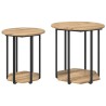 Ensemble de tables d'appoint 2 pc Marron 50 x 50 x 50,5 cm 634529634529
