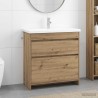 Ensemble de mobilier de salle de bain Chêne artisanal 634532634532