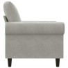 Fauteuil Gris clair 60 cm Velours 634539634539