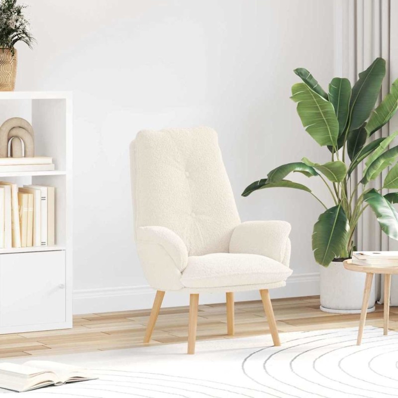 fauteuil Crème 69 x 74 x 93 cm Tissu Sherpa 634540634540