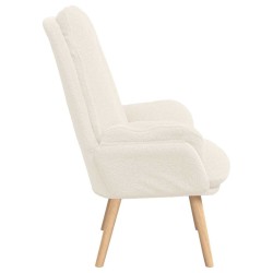 fauteuil Crème 69 x 74 x 93 cm Tissu Sherpa 634540634540