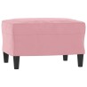 Fauteuil avec repose-pied Rose 60 cm Velours 634541634541