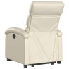 Fauteuil inclinable électrique crème similicuir 634548634548