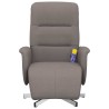 Fauteuil inclinable de massage avec repose-pieds taupe tissu 634550634550