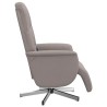 Fauteuil inclinable de massage avec repose-pieds taupe tissu 634550634550
