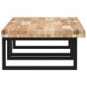 Étagère de vasque murale acier et bois massif d'acacia 634552634552