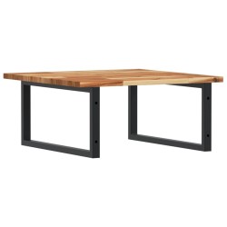 Étagère de vasque murale acier et bois massif d'acacia 634553634553