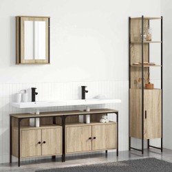 Ensemble de mobilier de salle de bain 4 pcs Chêne Sonoma 634555634555
