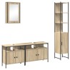 Ensemble de mobilier de salle de bain 4 pcs Chêne Sonoma 634555634555