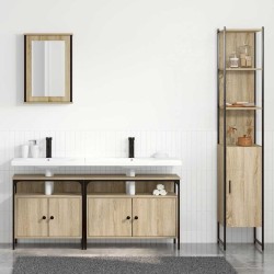 Ensemble de mobilier de salle de bain 4 pcs Chêne Sonoma 634555634555
