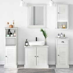 Ensemble de mobilier de salle de bain VIGO 5 pcs Blanc antique 634557634557