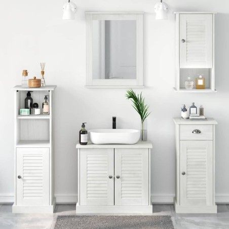 Ensemble de mobilier de salle de bain VIGO 5 pcs Blanc antique 634557634557