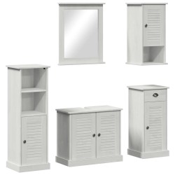 Ensemble de mobilier de salle de bain VIGO 5 pcs Blanc antique 634557634557