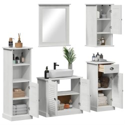 Ensemble de mobilier de salle de bain VIGO 5 pcs Blanc antique 634557634557