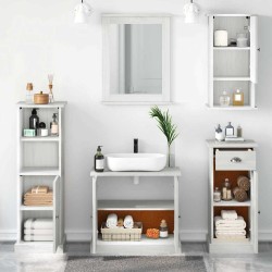 Ensemble de mobilier de salle de bain VIGO 5 pcs Blanc antique 634557634557