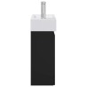 Meuble de salle de bain avec robinet Noir 45,5 x 25,5 x 84 cm 634558634558