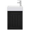 Meuble de salle de bain avec robinet Noir 45,5 x 25,5 x 84 cm 634559634559