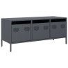 Meuble TV anthracite 101,5x39x43,5 cm acier laminé à froid 634568634568