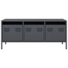 Meuble TV anthracite 101,5x39x43,5 cm acier laminé à froid 634568634568