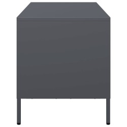 Meuble TV anthracite 101,5x39x43,5 cm acier laminé à froid 634568634568