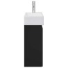 Meuble de salle de bain avec robinet Noir 45,5 x 22,5 x 84 cm 634571634571