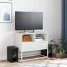 Meuble TV blanc 68x39x60,5 cm acier 634574634574