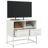 Meuble TV blanc 68x39x60,5 cm acier 634574634574