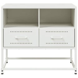 Meuble TV blanc 68x39x60,5 cm acier 634574634574