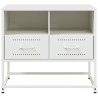 Meuble TV blanc 68x39x60,5 cm acier 634574634574