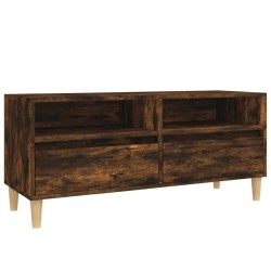 Meuble TV chêne fumé 100x34,5x44,5 cm bois d'ingénierie 634576634576