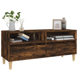 Meuble TV chêne fumé 100x34,5x44,5 cm bois d'ingénierie 634576634576