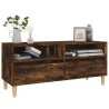 Meuble TV chêne fumé 100x34,5x44,5 cm bois d'ingénierie 634576634576