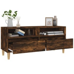 Meuble TV chêne fumé 100x34,5x44,5 cm bois d'ingénierie 634576634576