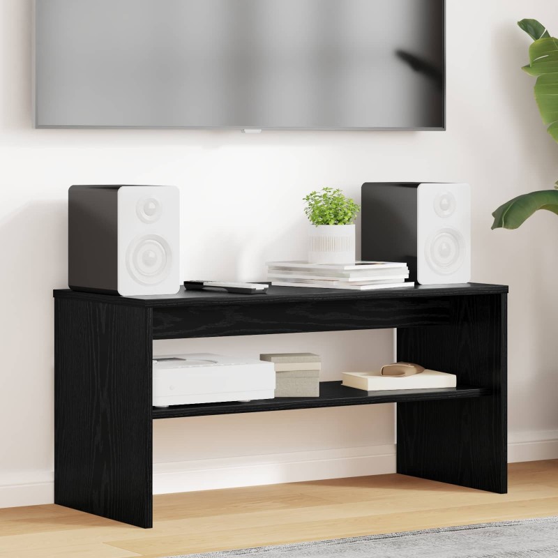 Meuble TV Chêne noir 80 x 35 x 40 cm Bois d'ingénierie 634577634577
