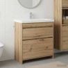 Meuble sous lavabo de salle de bain Chêne artisanal 634578634578