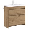 Meuble sous lavabo de salle de bain Chêne artisanal 634578634578