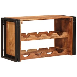 Étagère à vin Marron 80 x 45 x 33 cm Bois d'Acacia Massif 634585634585