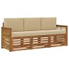 Ensembles de canapés avec coussin 3 pcs Bois d'Acacia Massif 634586634586