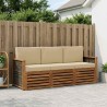Ensembles de canapés avec coussin 3 pcs Bois d'Acacia Massif 634587634587