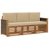 Ensembles de canapés avec coussin 3 pcs Bois d'Acacia Massif 634587634587