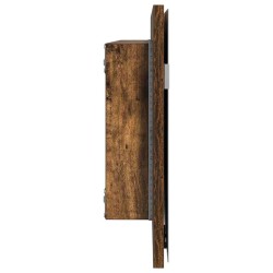 Miroir Montage mural Marron 80 x 37 cm Verre et Bois Ingénierie 634601634601