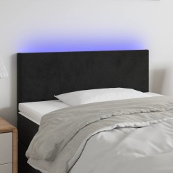 Tête de lit à LED Noir 80x5x78/88 cm Velours 634604634604