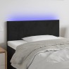 Tête de lit à LED Noir 80x5x78/88 cm Velours 634604634604