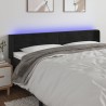 Tête de lit à LED Noir 203x16x78/88 cm Velours 634607634607