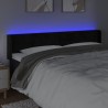 Tête de lit à LED Noir 203x16x78/88 cm Velours 634607634607