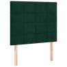 Tête de lit à LED Vert foncé 80x5x118/128 cm Velours 634608634608